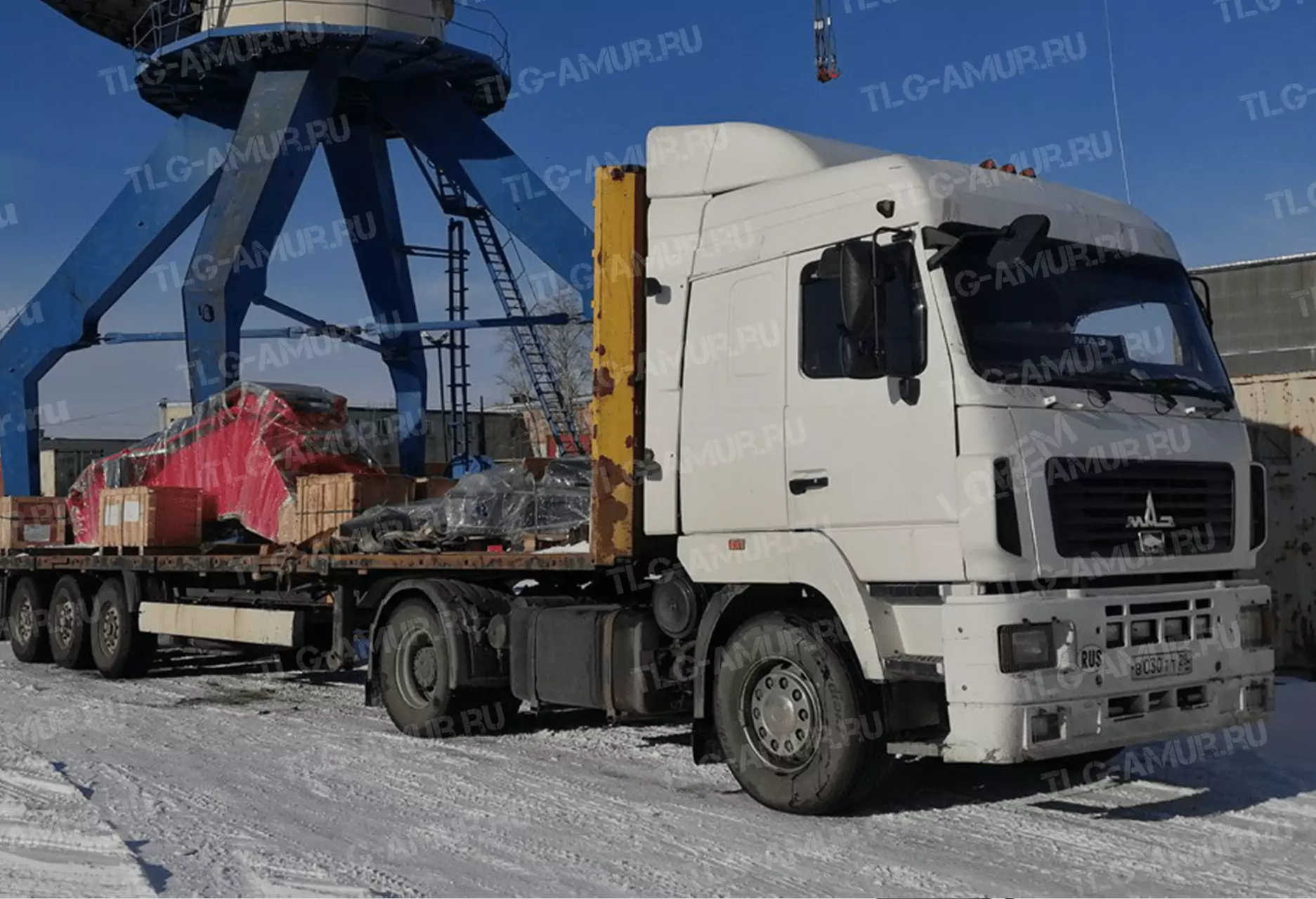 Доставка из Китая строительного оборудования весом 222 тонны по мосту Хэйхэ - Благовещенск